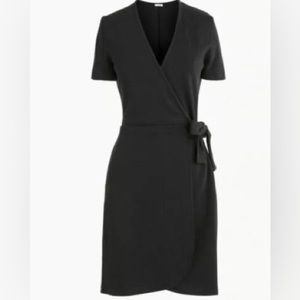 J Crew Black Wrap Dress